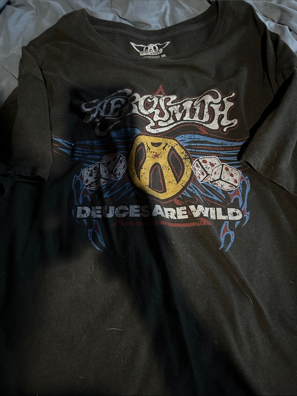 Aerosmith 'Deuces Are Wild' Black Graphic Tee